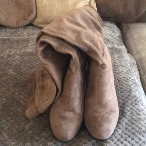 Brown Suede Boots Size 9